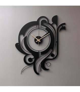 Artistic black metal wall...