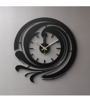 Swirl wave design black...