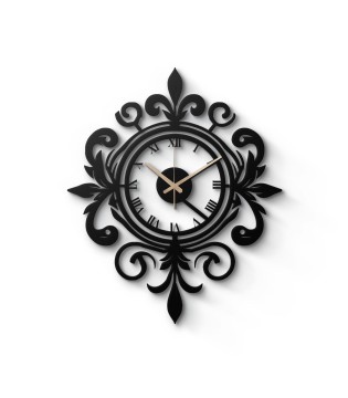 Metal wall clock with...